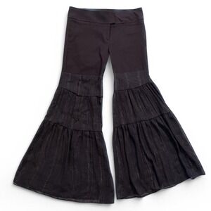 Vintage Y2K brown hippie bell bottom pants size 9